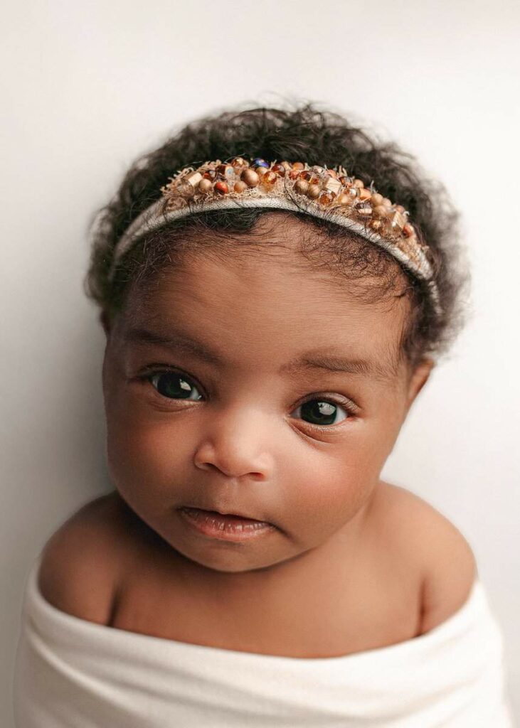 newborn photographer atlanta, posed newborn photography, studio newborn photos, baby photographer, atlanta ga newborn photographer, awake baby photos, neutral baby girl photography set up, professional newborn photographer georgia